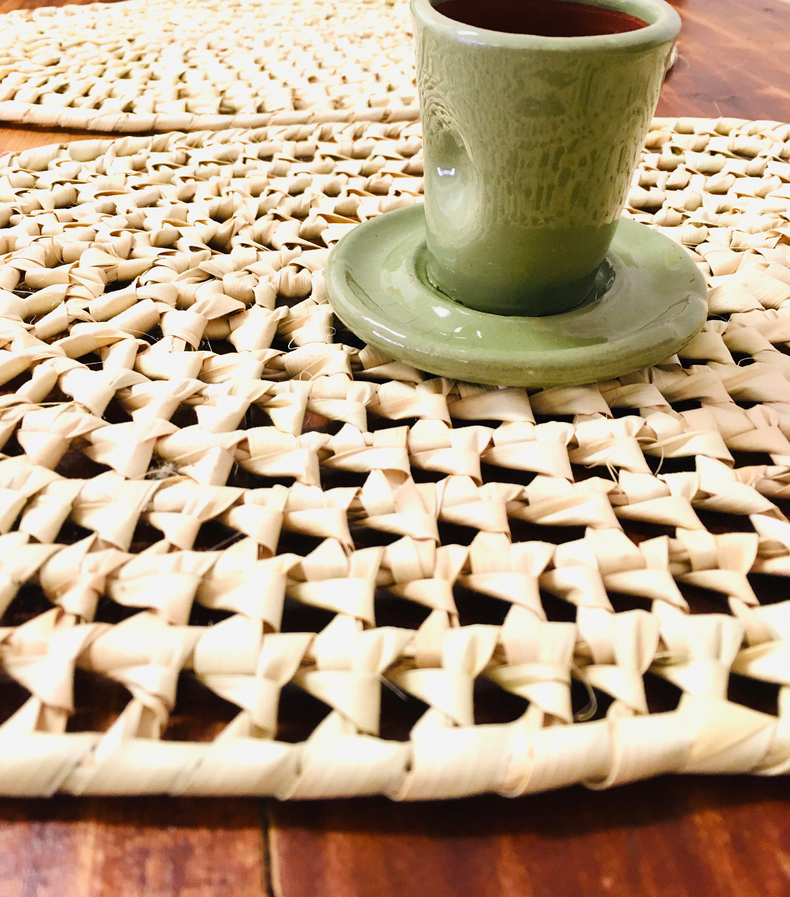 Handmade Straw Placemat decor straw coaster Strohschale Etsy