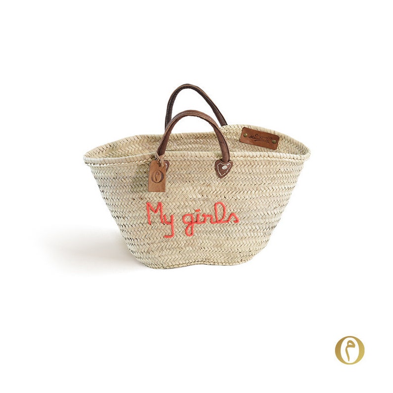 Basket Market Medium My girls Orange Original Marrakech
