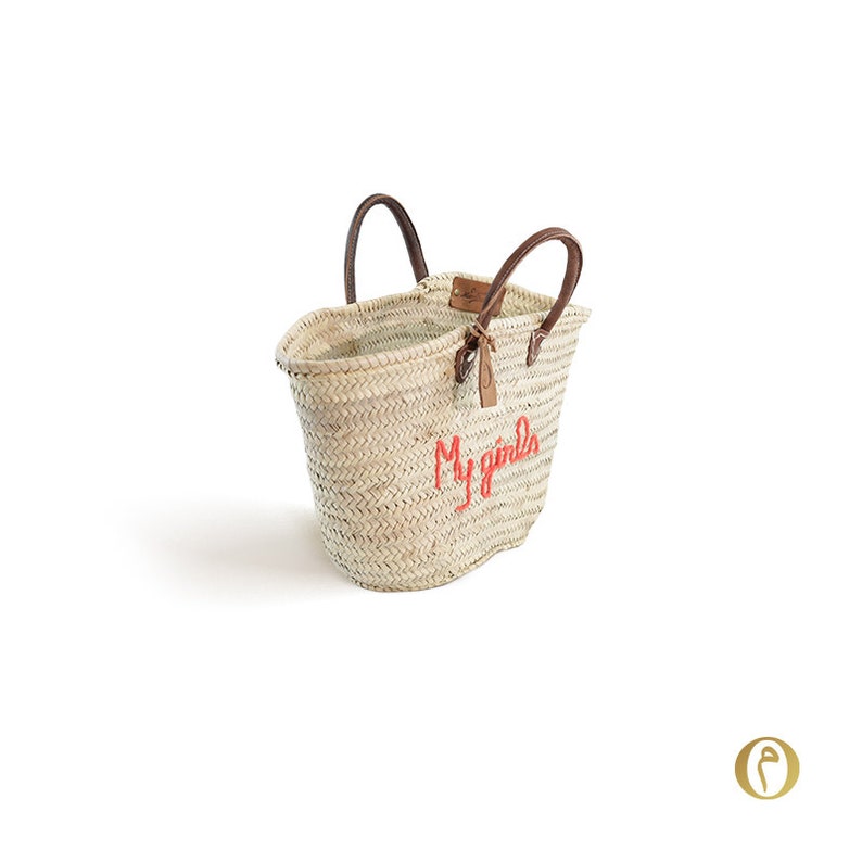 Basket Market Medium My girls Orange Original Marrakech