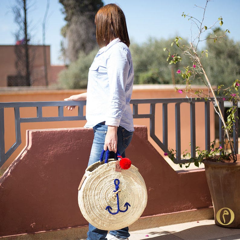 Large Basket round Original Marrakech Anchor