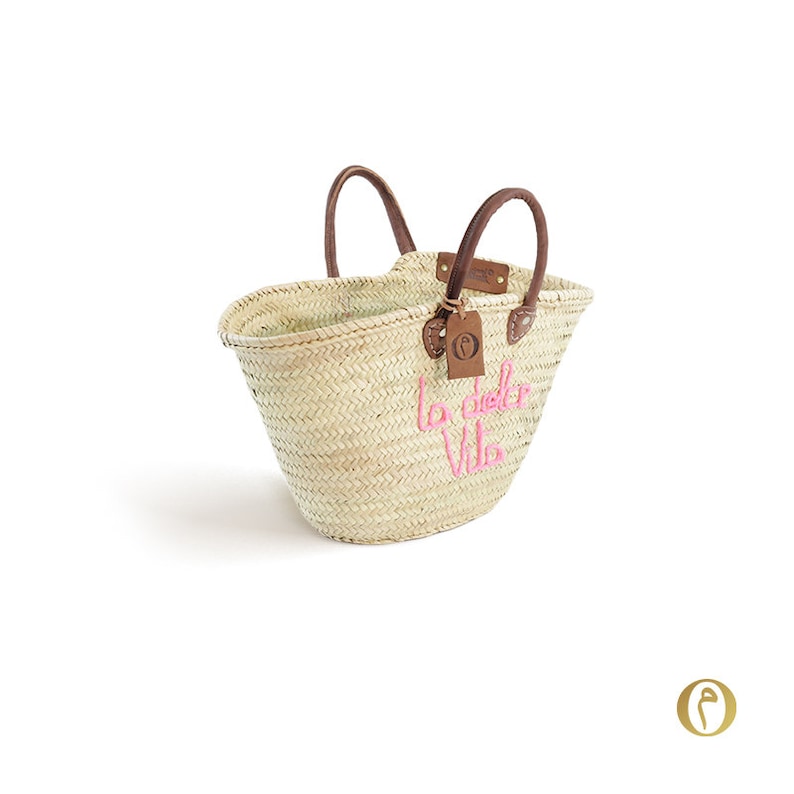 Original Marrakech Basket Market Medium La dolce Vita Pink