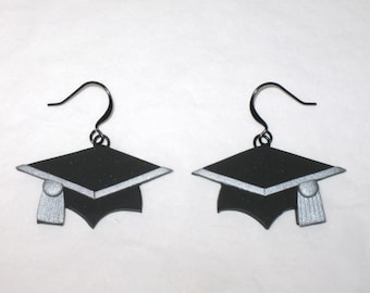 Graduation Cap Earrings,Graduation Earrings,Graduation Gift,Graduate Earrings,Graduation Mortar Earrings,Graduation Hat Earrings,Grad Hats