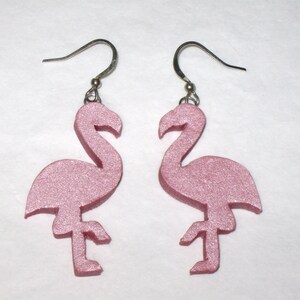 Flamingo Earrings,Tropical Bird Earrings,Pink Flamingo Earrings,Flamingo Jewelry,Flamingo Lover Earrings,Flamingo Dangle Earrings,Cute Gift