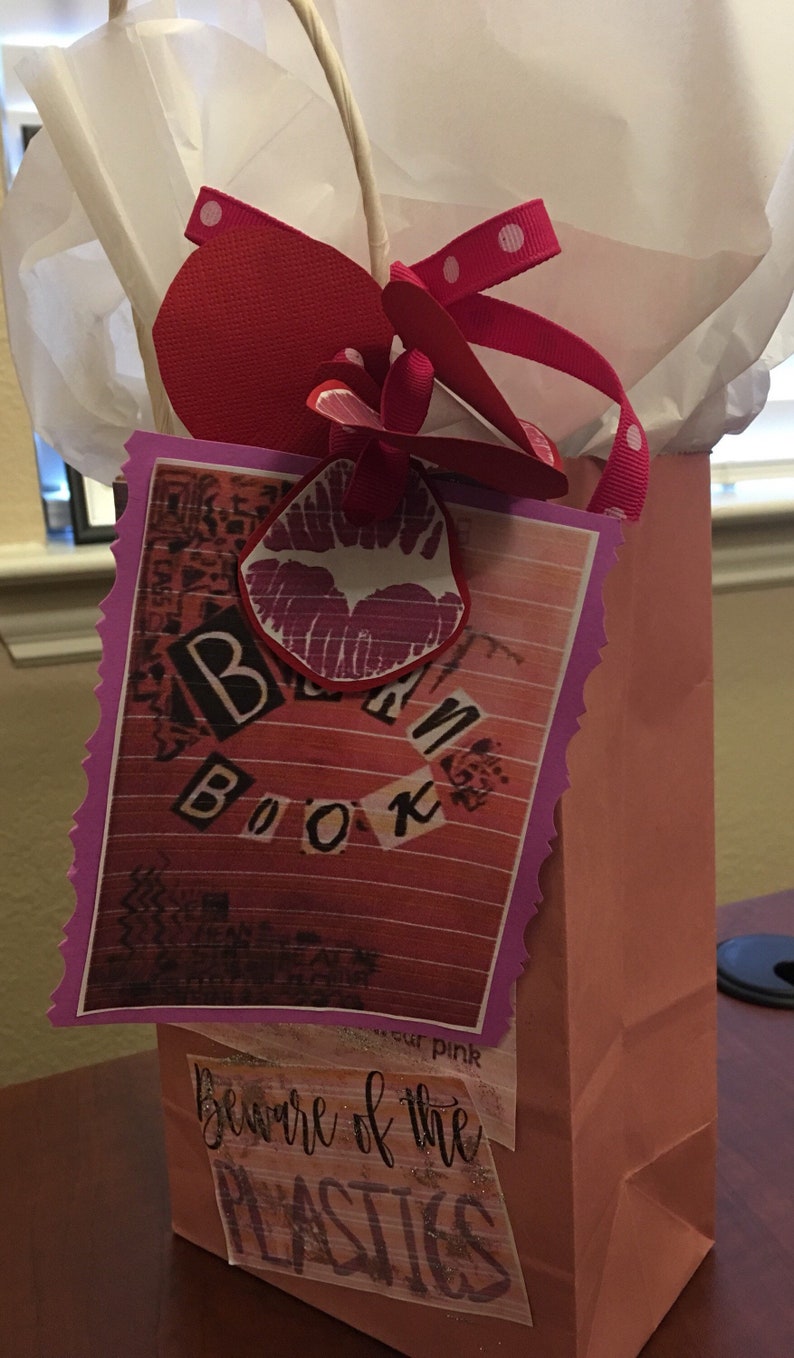 Mean Girls Handmade Pink Paper Gift Bag Fetch Etsy