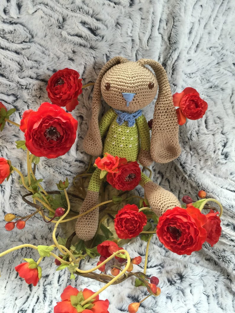 Patron PDF Doudou au crochet Amigurumi Lapin DIY