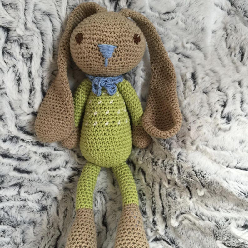 Patron PDF Doudou au crochet Amigurumi Lapin DIY