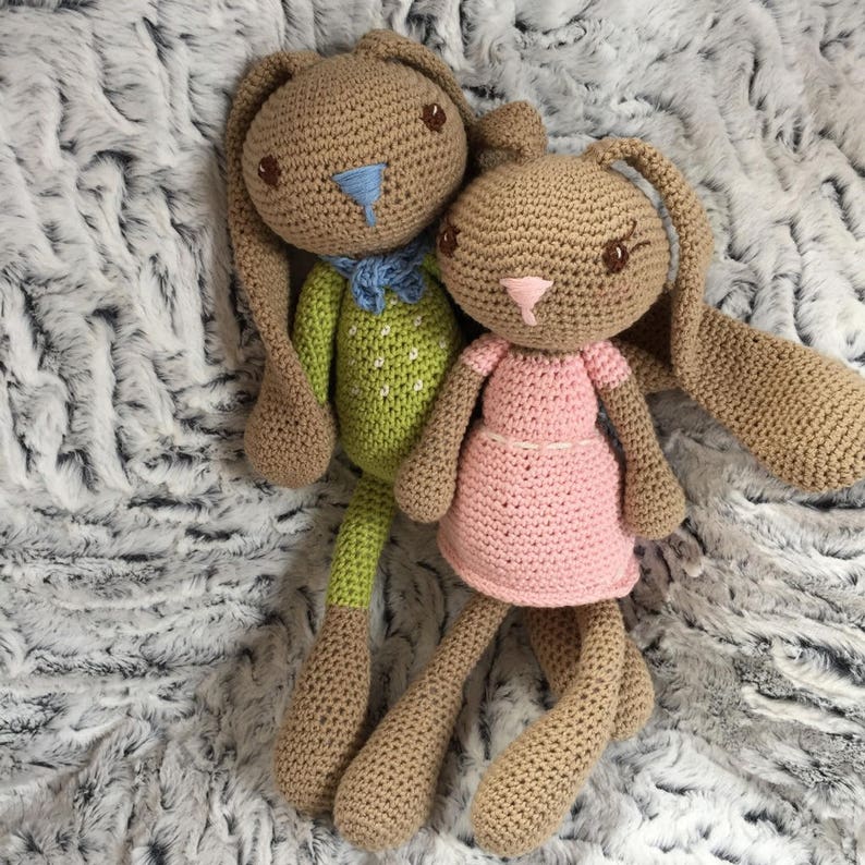 Patron PDF Doudou au crochet Amigurumi Lapin DIY