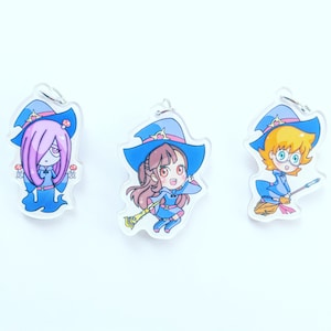 Little Witch Academia Acrylic Charms (Akko, Sucy, Lotte)