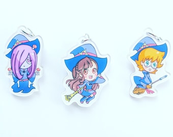 Little Witch Academia Acrylic Charms (Akko, Sucy, Lotte)