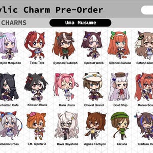 Uma Musume Acrylic Charm August Pre-Orders