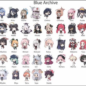 Blue Archive Acrylic Charms