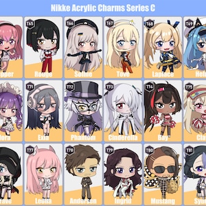 Nikke Acrylic Charms Series C