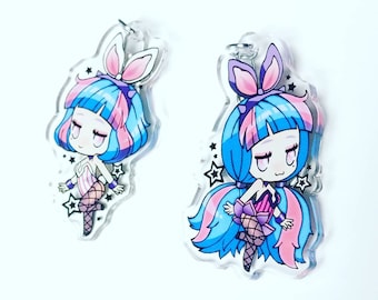 MapleStory 2 Acrylic Charms - Mint and Vanilla