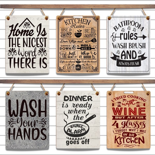 Kitchen Plaques With Quotes - Etsy UK