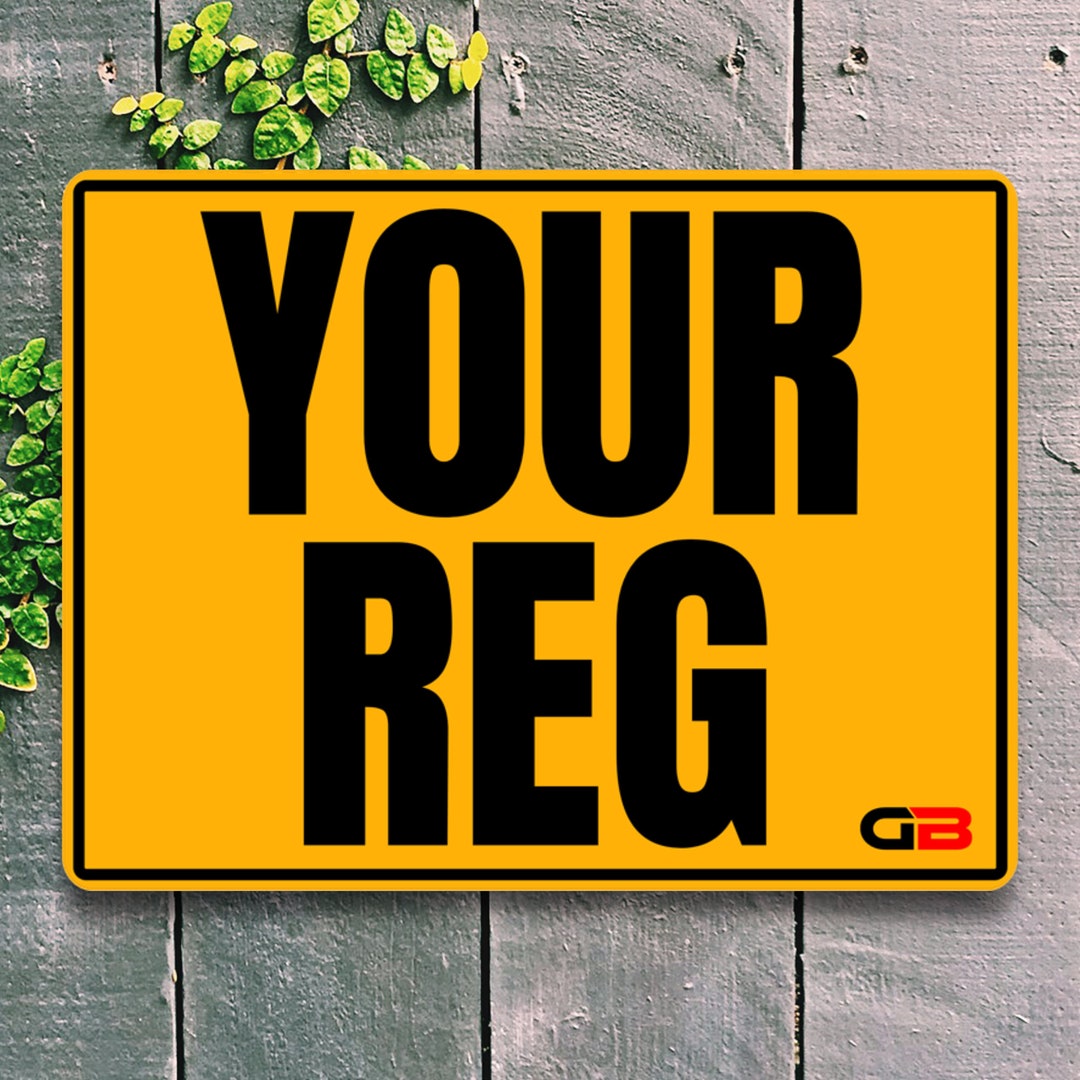 Custom Car Number Plate Personalized License Plate home Decor Metal