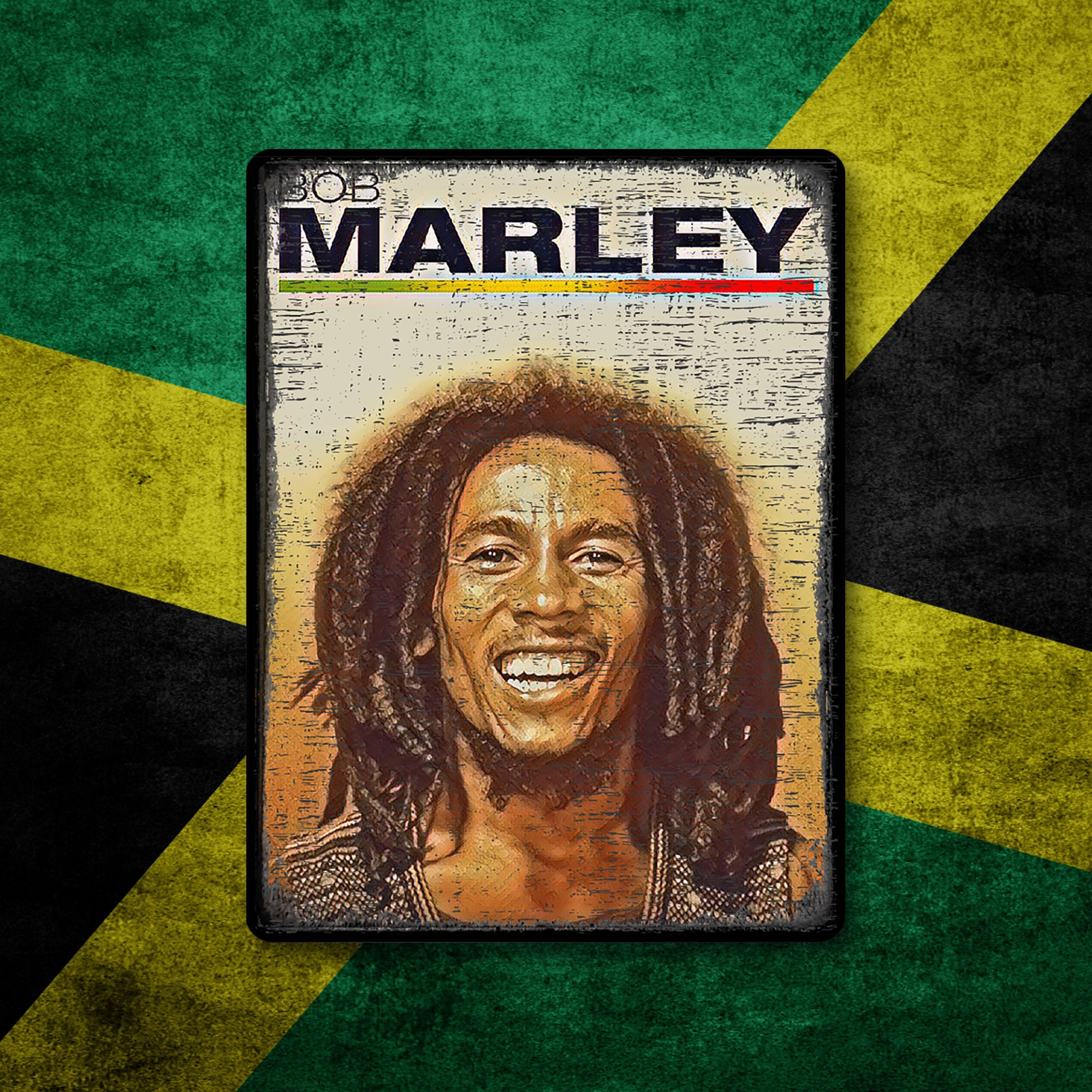 Bob Marley Metal Sign: Reggae Music Wall Art - Etsy