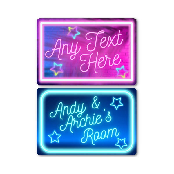 Personalised Room Sign: Kids Playroom Decor, Boys Bedroom Girls Bedroom