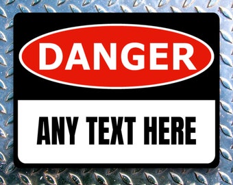 Letrero metálico personalizado de prohibido el paso: decoración personalizada para el hogar
