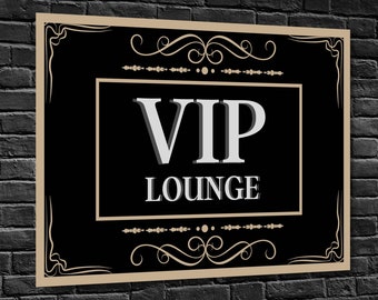 Letrero de puerta VIP para bar, club, evento, hogar, sala de juegos, cueva de hombres