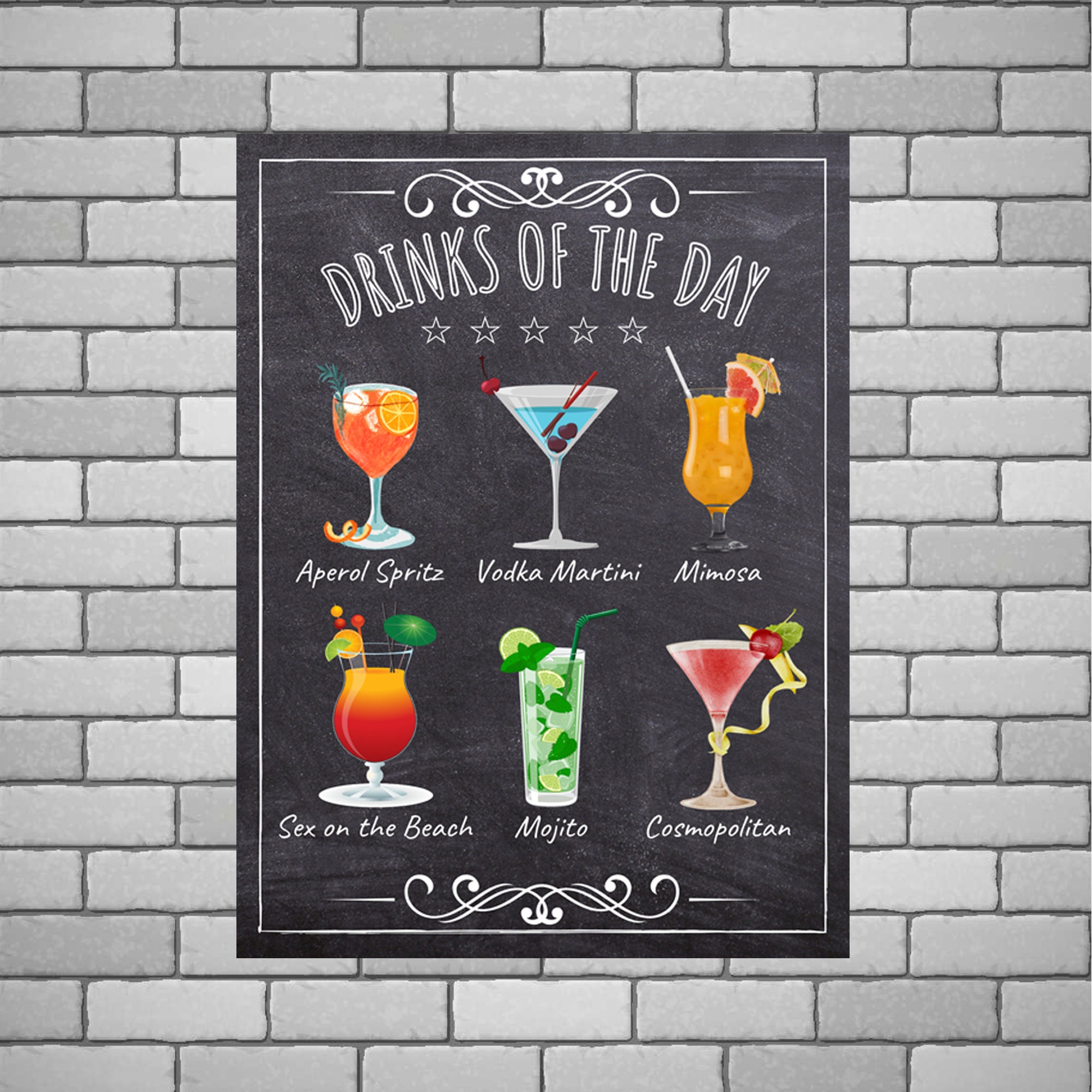 Poster In Metallo Vintage 'Tiki Bar' - 20x30 Cm - Decorazione Da Parete Per Bar, Ristorante, Cucina, Garage - Stile Retrò - 4