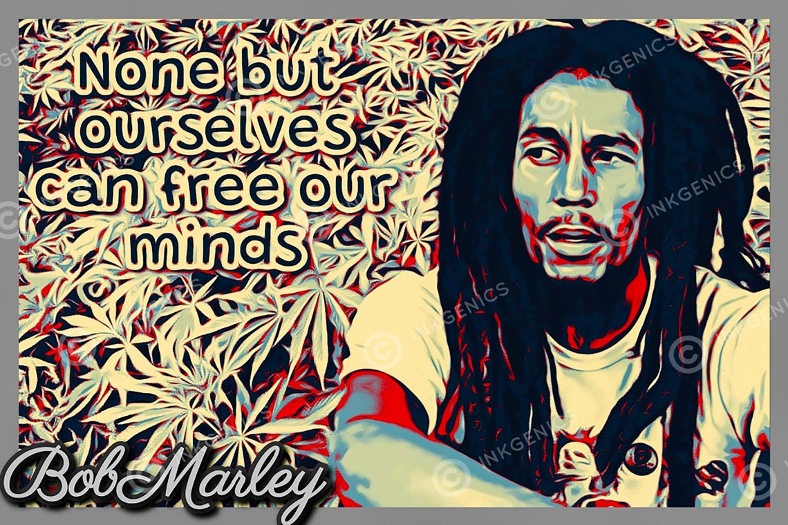 METAL SIGN Bob Marley Poster Reggae Music Art Wall Decor | Etsy