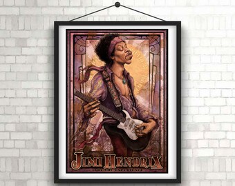 Jimi Hendrix, Illustration,