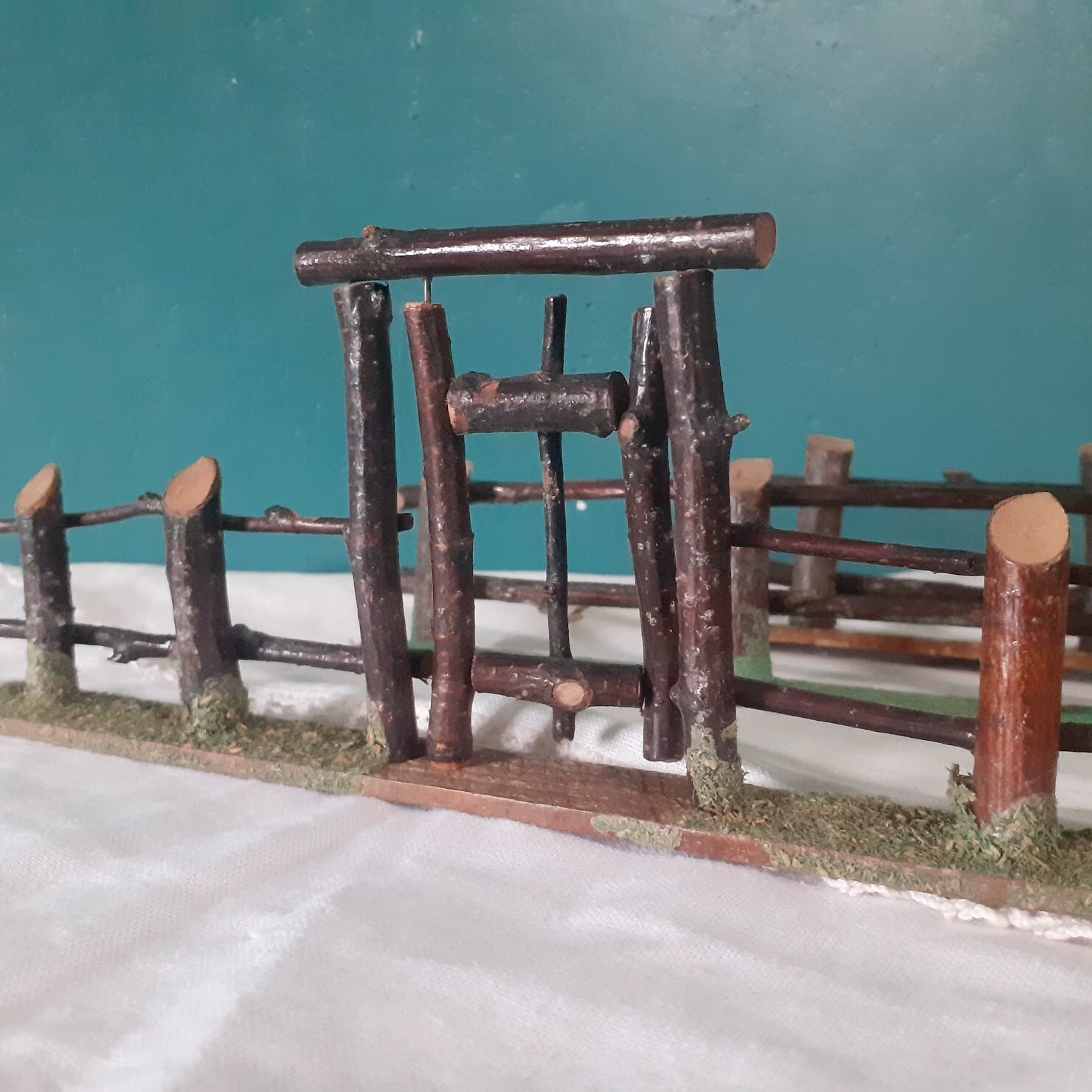 Vintage Putz Rare Twig Fence - Opening Gate - 3 Sections - German - Etsy, image size:1480x1480
