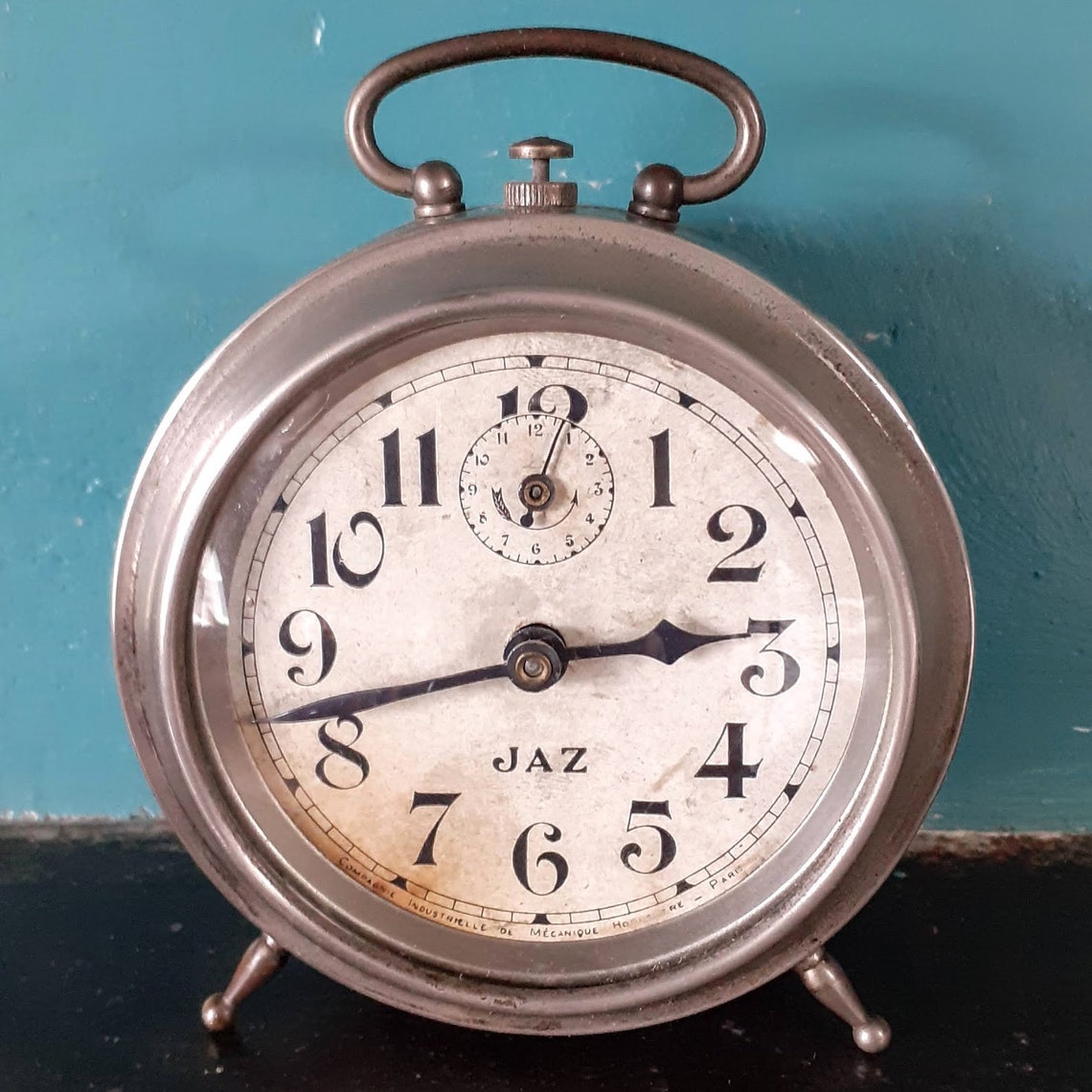 Antique French Jaz Alarm Clock good working Etsy