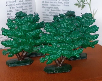 Vintage Shrub Solid Lead &quot;Flatties - Zinnfiguren&quot; - German Made or Early Britain