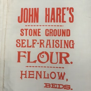Stary worek na mąkę - John Hare's - Henlow, Bedfordshire - Nowy stary zapas