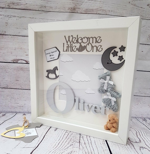 Personalised Baby Frame Letter Name Gift Image 0