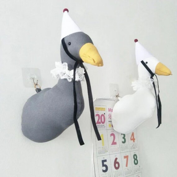 plush animal heads for nursery