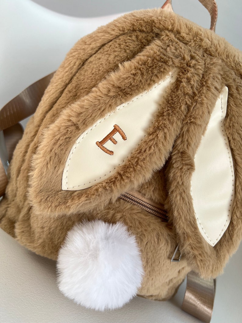Personalised Bunny Plush Backpack Custom Bunny Bag Kids - Etsy