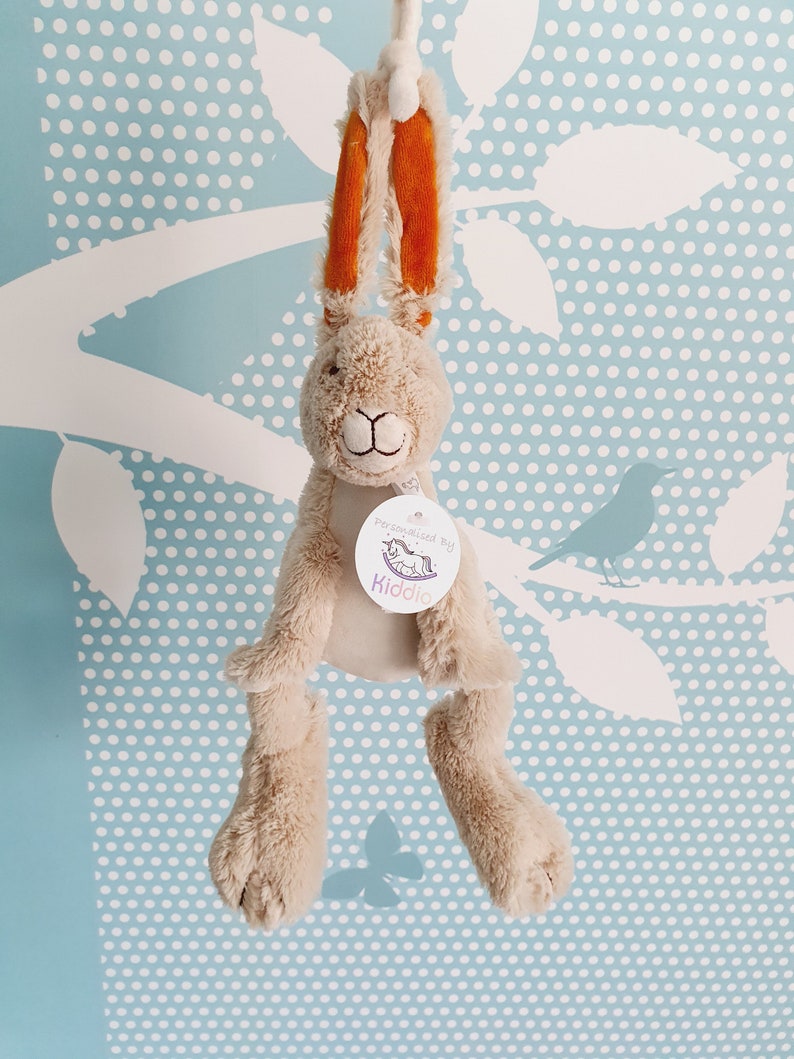 Personalised Musical Bunny Rabbit Soft Toy Newborn Gift Etsy