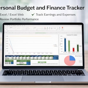 Excel Budgeting and Financial Tracker - Compatible w/ Online Excel
