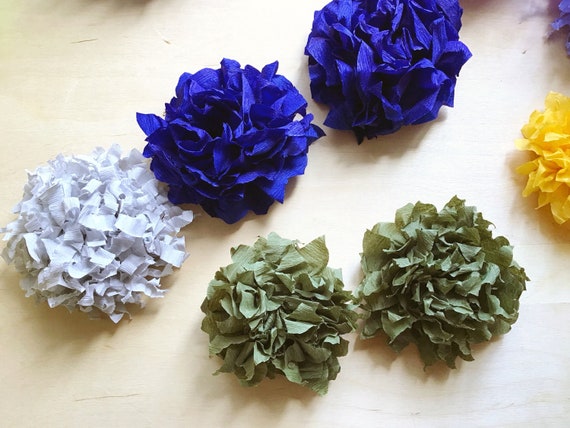 Paper Flowers Pom Pom Fiori Pom Pom Di Carta Crespa Decorazioni Centrotavola Ghirlanda Per Party Eventi Matrimonio