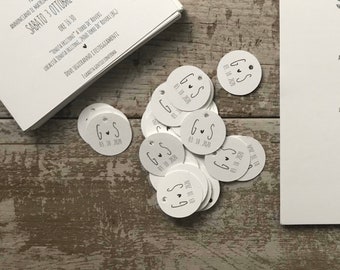 Tag + cord, customizable labels in white, kraft or ivory cardboard, in various shapes and sizes