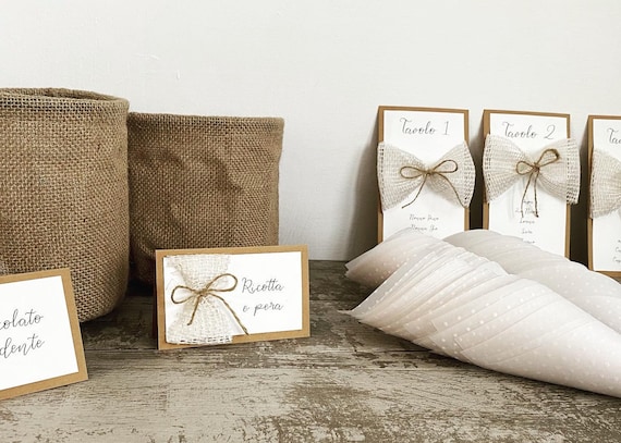 Set Di 45 Portanomi E Segnaposto Per Matrimoni E Feste - Clip Metalliche Dorate Con Biglietti Vuoti - Foto 4