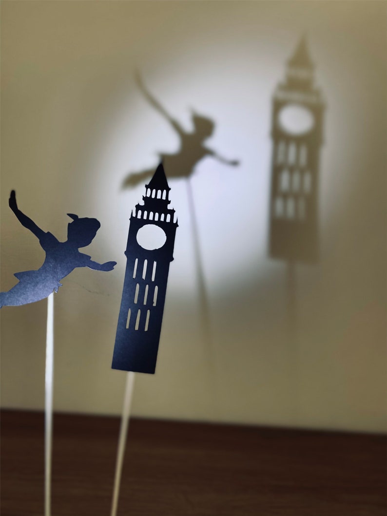 Shadow Theater once Upon a Time... Set of Cardboard Puppets With LED