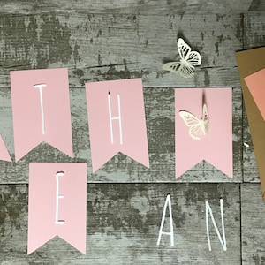 Banner - Personalized themed garland with flags - Birthday, baptism, confirmation, communion, baby shower decoration