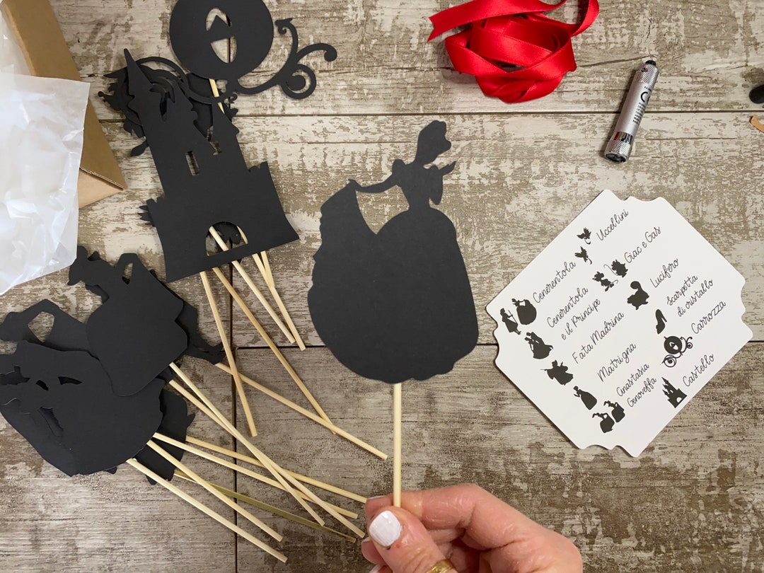 Shadow Theater once Upon a Time... Set of Cardboard Puppets With LED