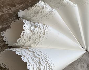 Rice cones, rice cones, in colored paper with a raised texture of your choice, with personalized print and/or bow