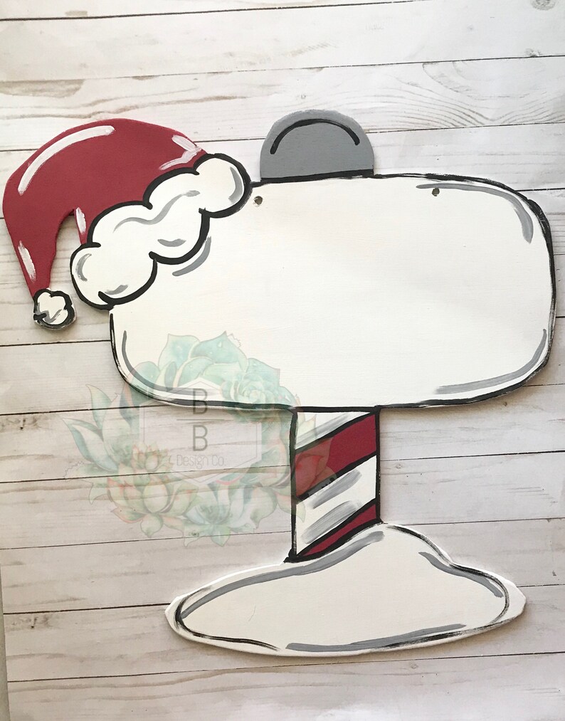 North Pole Door Hanger Santa Stop Here Door Hanger Santa Door Hanger Christmas Door Hanger