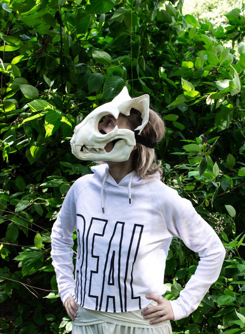 Movable Cat Skull Mask / Cat Skull Moving Jaw Macabre Mask Etsy