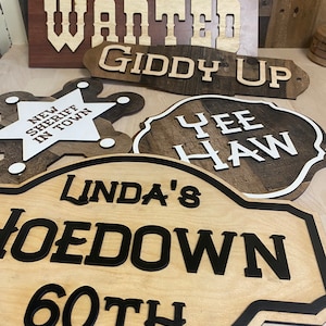 Western Photo Booth Props and Signs SVG Laser File Glowforge