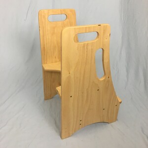 Toddler Step Stool Perfect for Bathroom, Kitchen and Toilet Safe and Sturdy Wood Design, Adults Can Use Too image 4