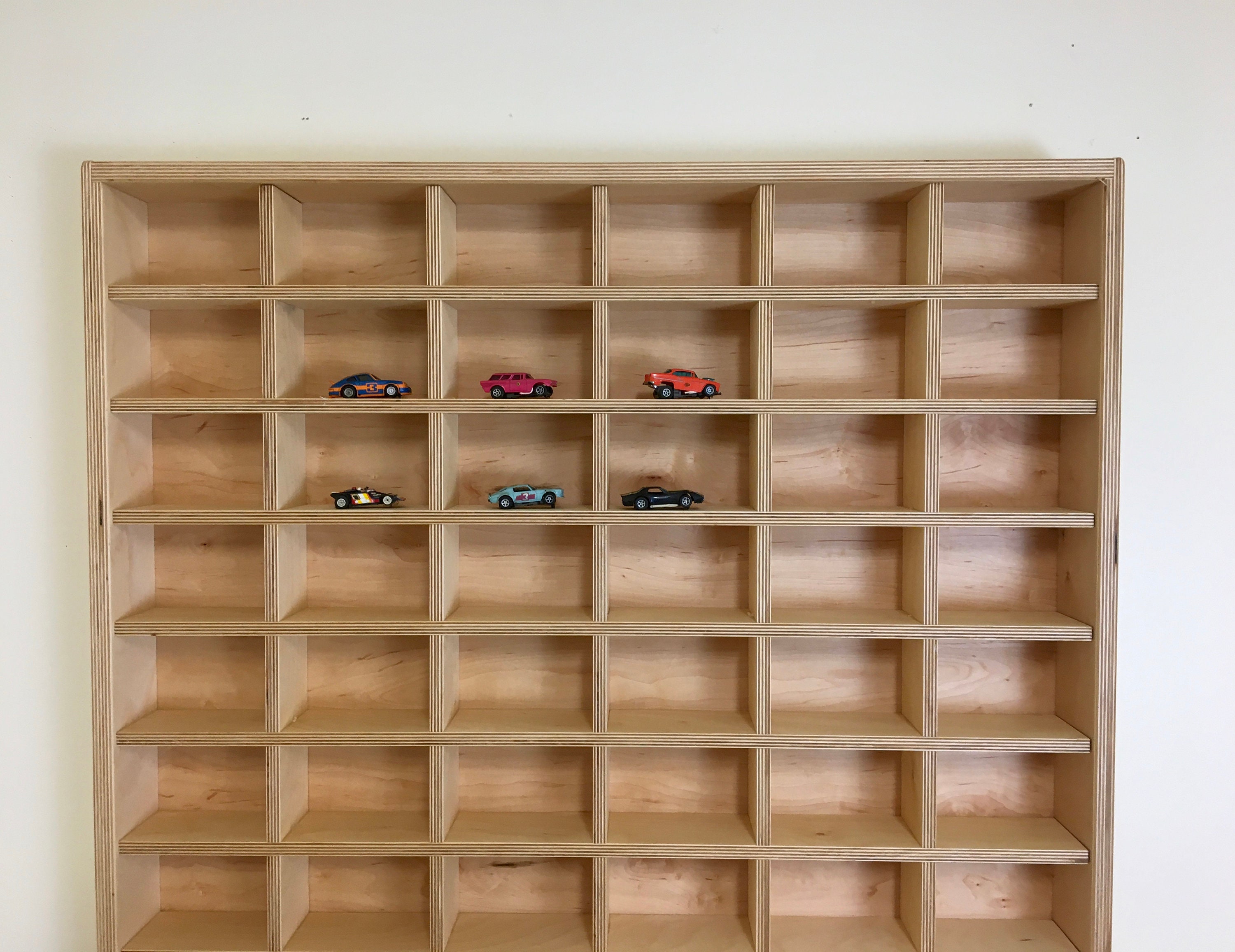 Display Cubbie 3ft X 4ft Cubby Display Hanging Shelf - 72 Cubby Grid for Displaying ...