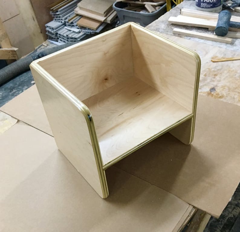 Montessori Cube Chair 2 Seat Height Toddler Chair Weaning Cube Etsy