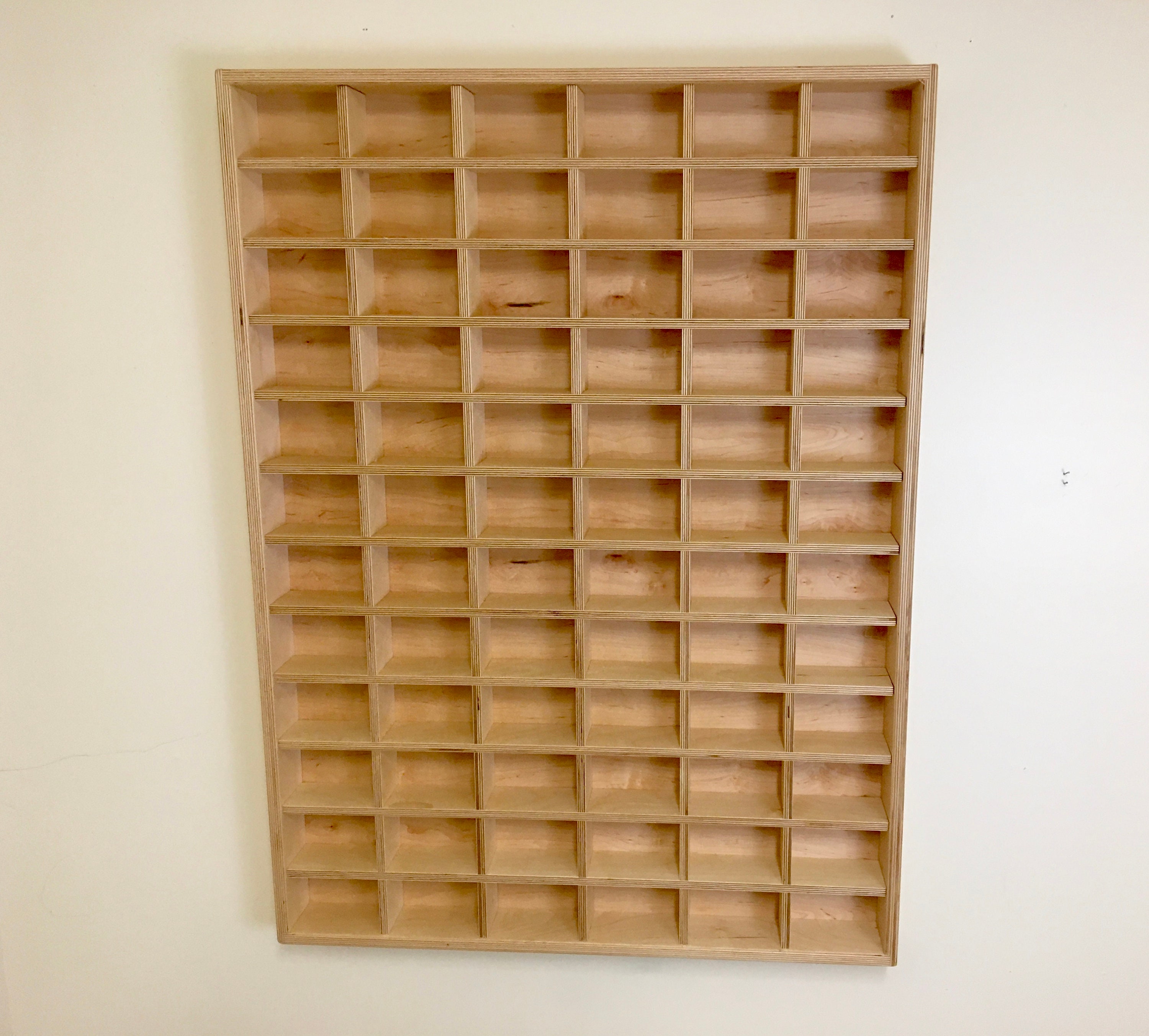 Display Cubbie 3ft X 4ft Cubby Display Hanging Shelf - 72 Cubby Grid for Displaying ...
