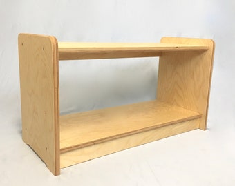 30” Wide Montessori Shelf - Open Style Free Standing Unit Perfect for Toddler Preschool Children Kids Classroom Toys and Books